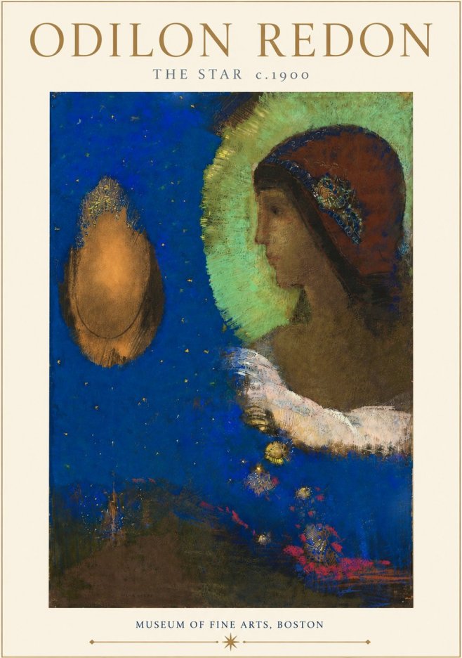 Odilon Redon The Star No4 - Affiche