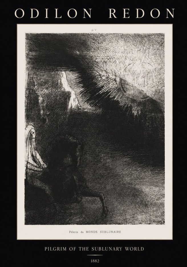 Odilon Redon Pèlerin Du Monde Sublunaire No1 - Affiche