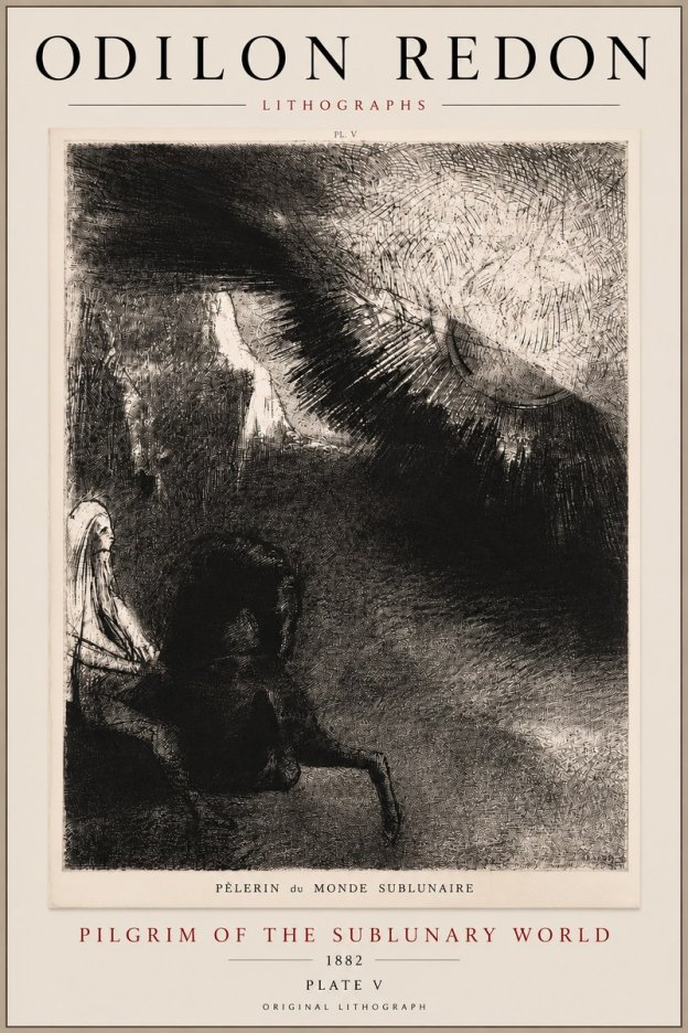 Odilon Redon Pèlerin Du Monde Sublunaire No5 - Affiche