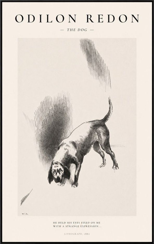 Odilon Redon The Dog No1 - Affiche