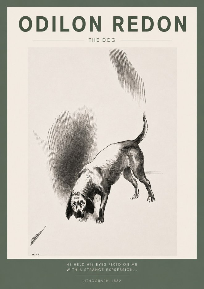 Odilon Redon The Dog No2 - Affiche