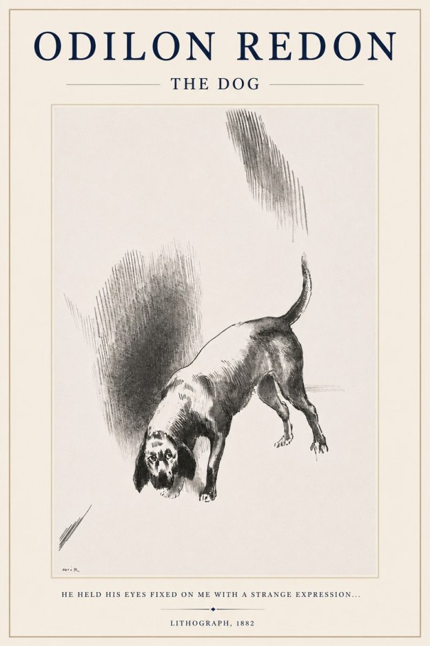 Odilon Redon The Dog No3 - Affiche