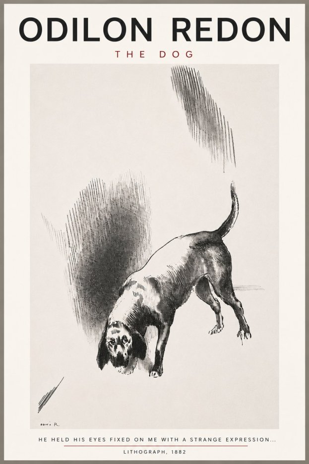 Odilon Redon The Dog No4 - Affiche