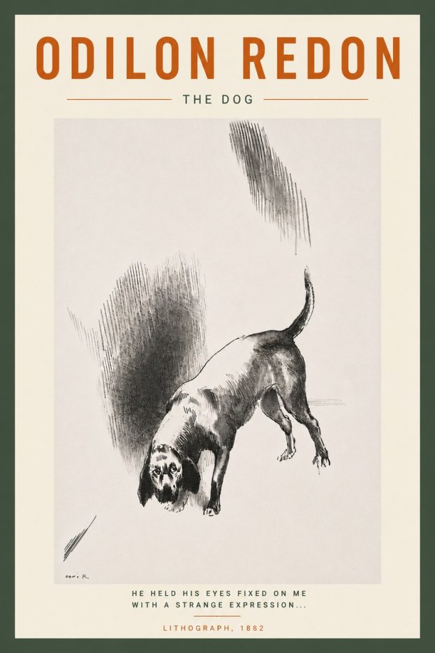 Odilon Redon The Dog No6 - Affiche