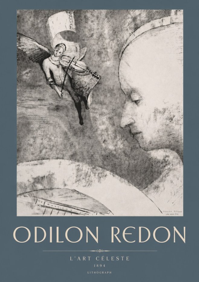 Odilon Redon L'art Céleste No2 - Affiche