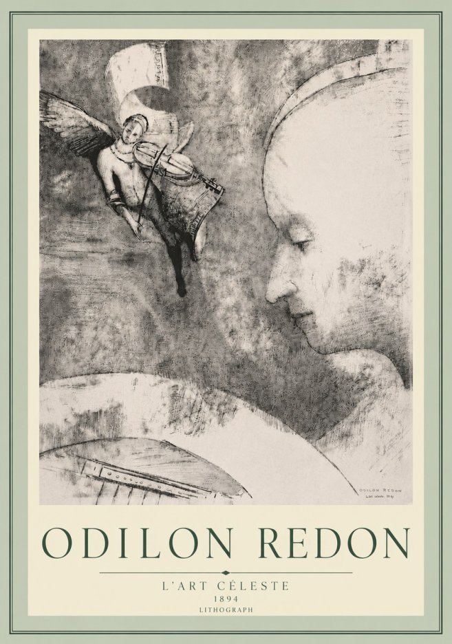 Odilon Redon L'art Céleste No5 - Affiche