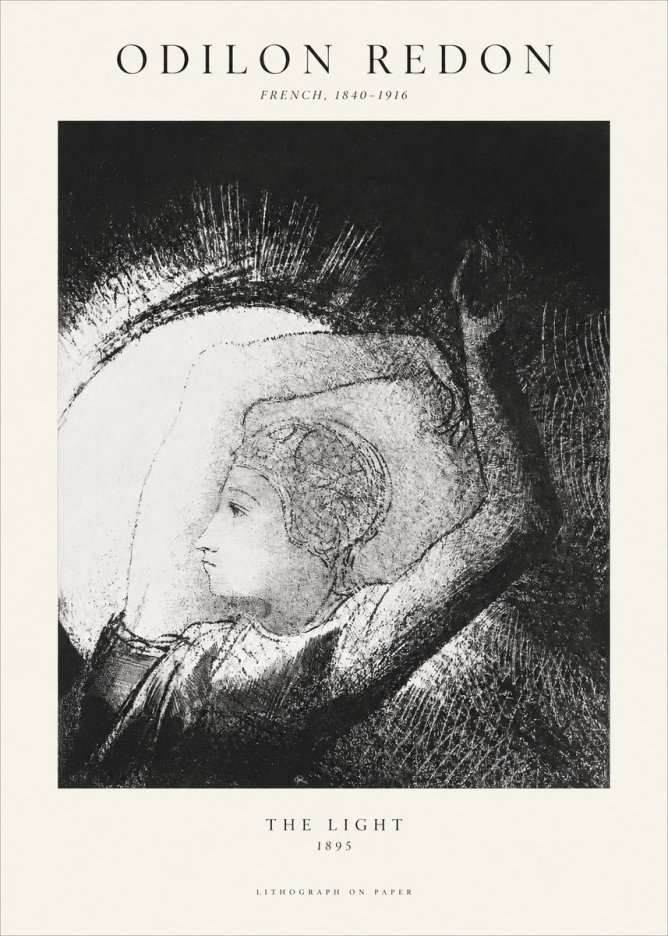 Odilon Redon The Light No1 - Affiche