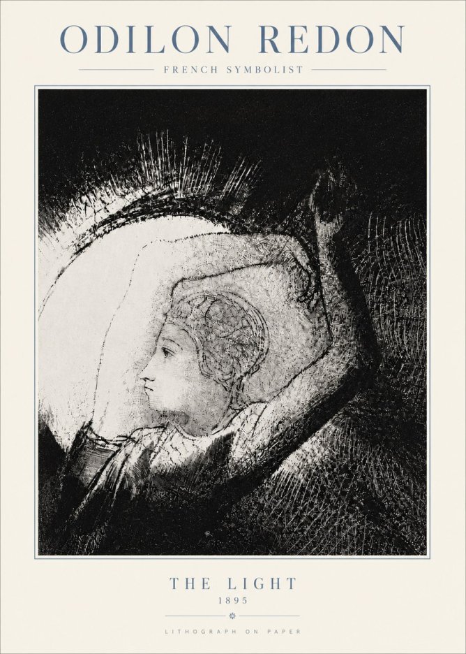 Odilon Redon The Light No5 - Affiche