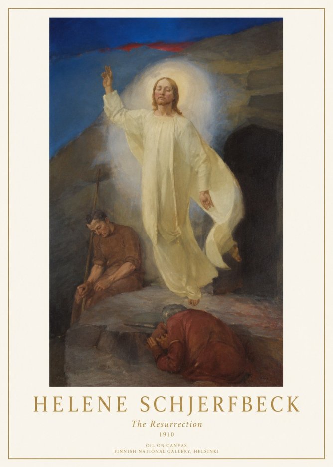 Helene Schjerfbeck The Resurrection No1 - Affiche