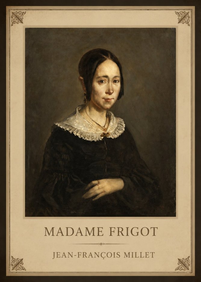 Jean-François Millet Madame Frigot No1 - Affiche
