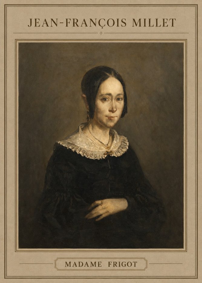 Jean-François Millet Madame Frigot No4 - Affiche