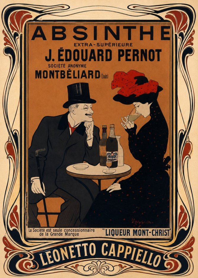 Leonetto Cappiello Absinthe J. Édouard Pernot No5 - Affiche