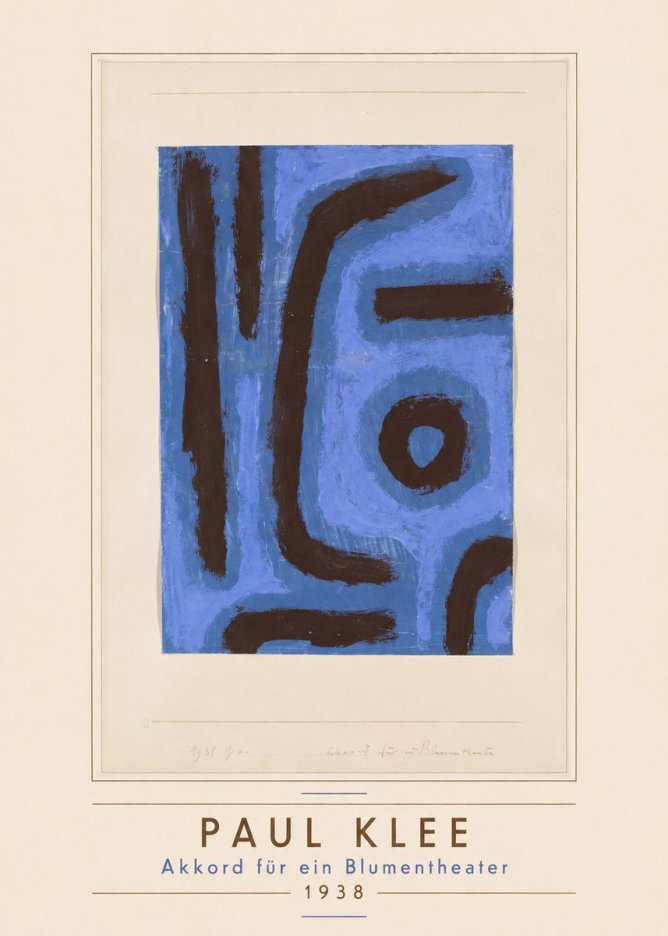 Paul Klee Akkord Für Ein Blumentheater No3 - Affiche