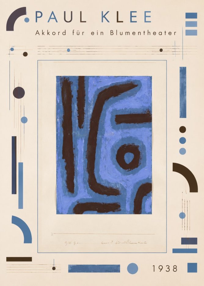 Paul Klee Akkord Für Ein Blumentheater No4 - Affiche