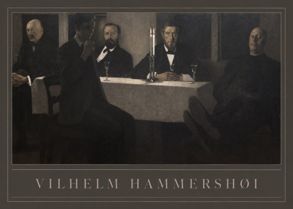 Vilhelm Hammershøi Five Portraits II No1 - Affiche