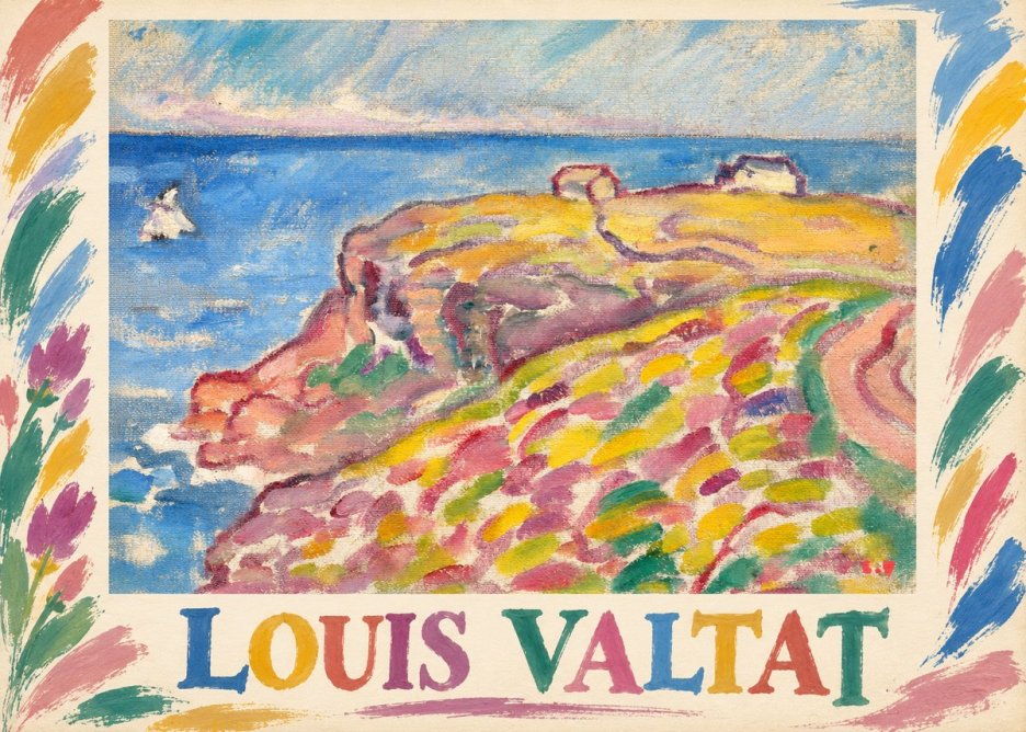 Louis Valtat Coastal Landscape with Bather No1 - Affiche