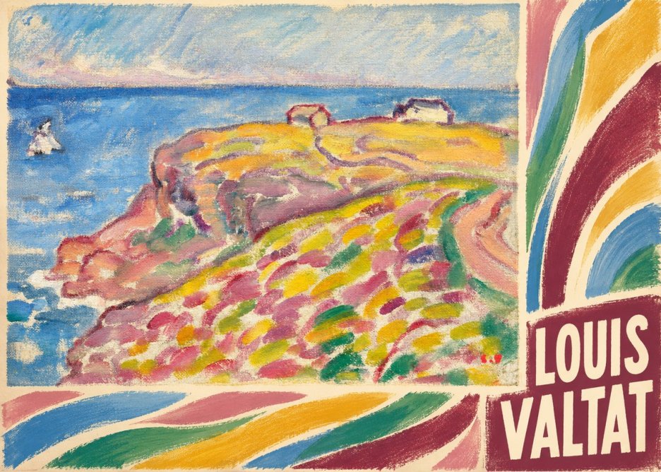 Louis Valtat Coastal Landscape with Bather No6 - Affiche
