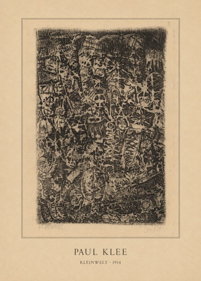 Paul Klee Kleinwelt No4 - Affiche