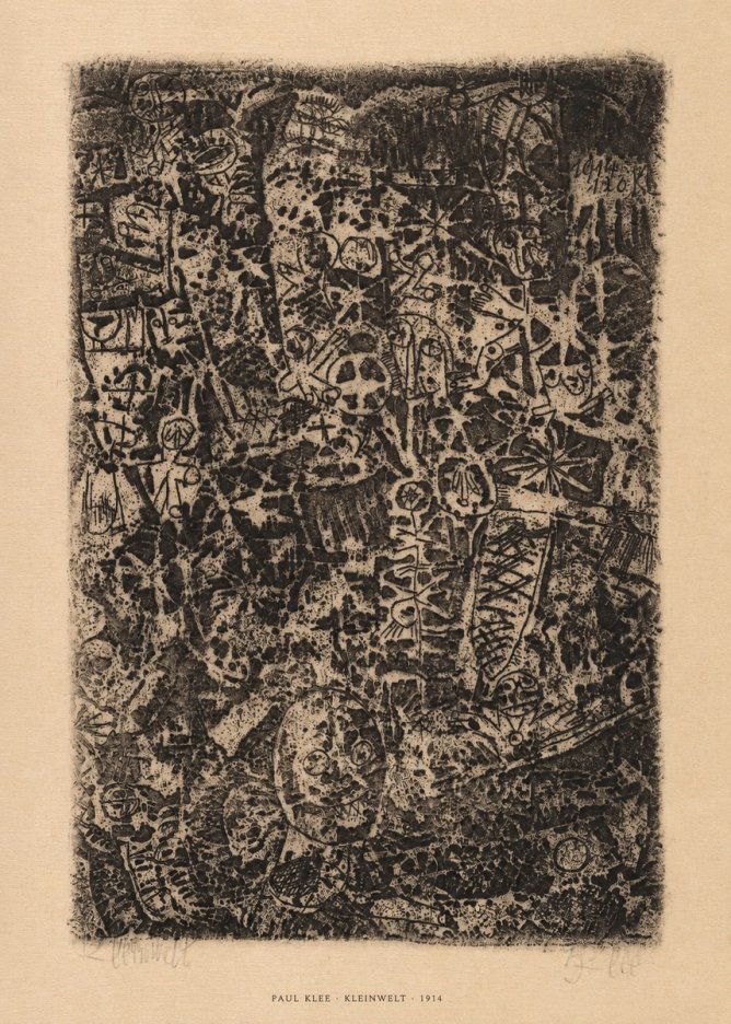Paul Klee Kleinwelt No5 - Affiche