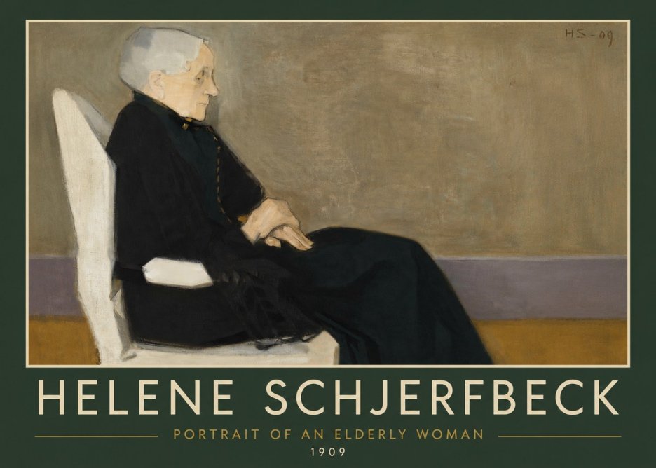 Helene Schjerfbeck Portrait of an Elderly Woman No4 - Affiche