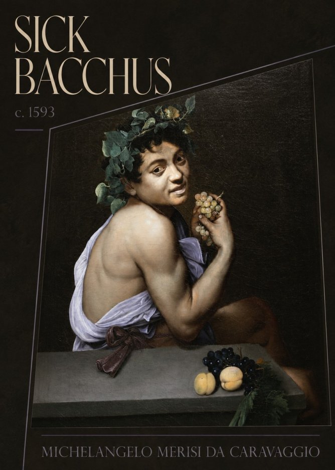 Michelangelo Merisi da Caravaggio Sick Bacchus No4 - Affiche