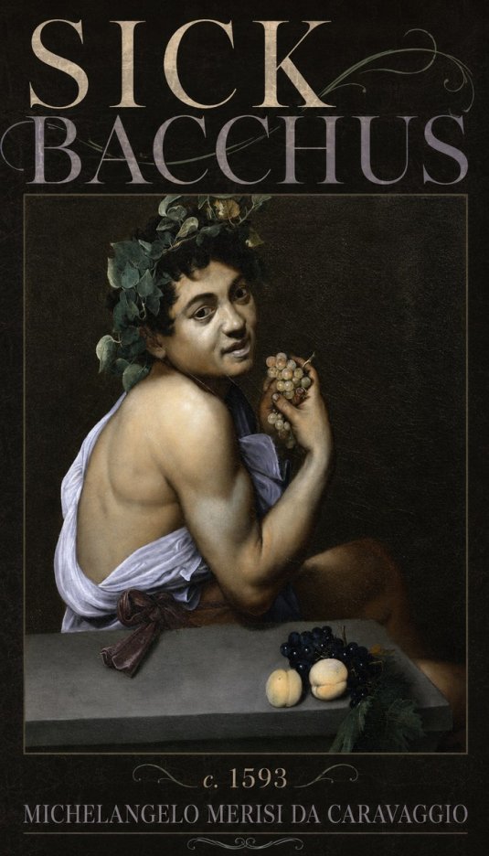 Michelangelo Merisi da Caravaggio Sick Bacchus No6 - Affiche