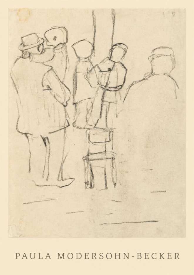 Paula Modersohn-Becker Studies of Figures No1 - Affiche