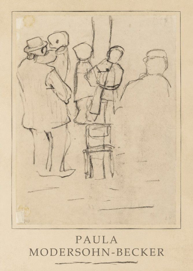 Paula Modersohn-Becker Studies of Figures No3 - Affiche