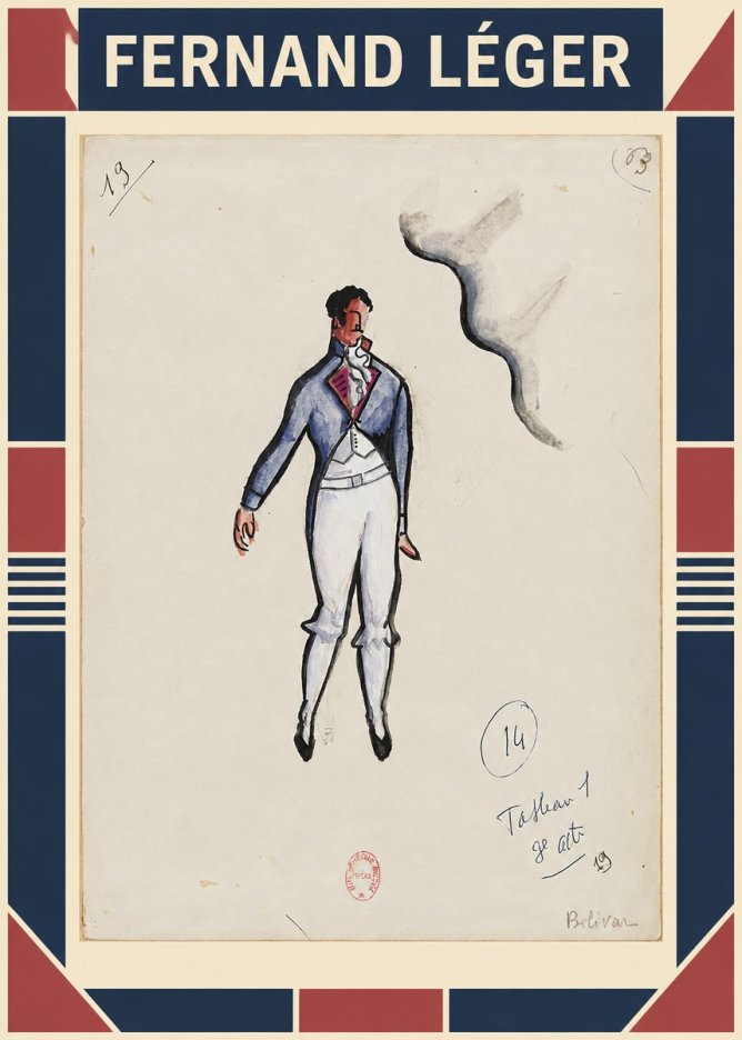 Fernand Léger Bolivar. Tableau 1 3E Acte No1 - Affiche