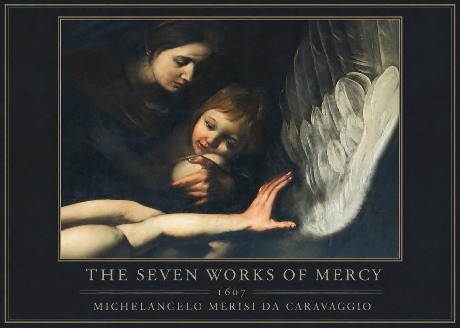 Michelangelo Merisi da Caravaggio The Seven Works of Mercy IV No1 - Affiche