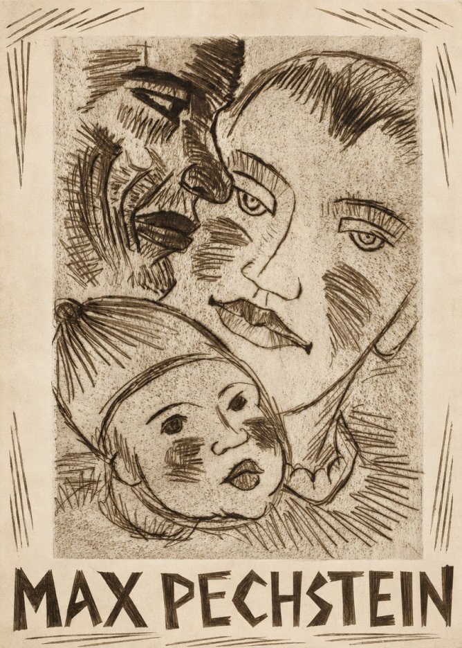 Max Pechstein Fischerfamilie No2 - Affiche