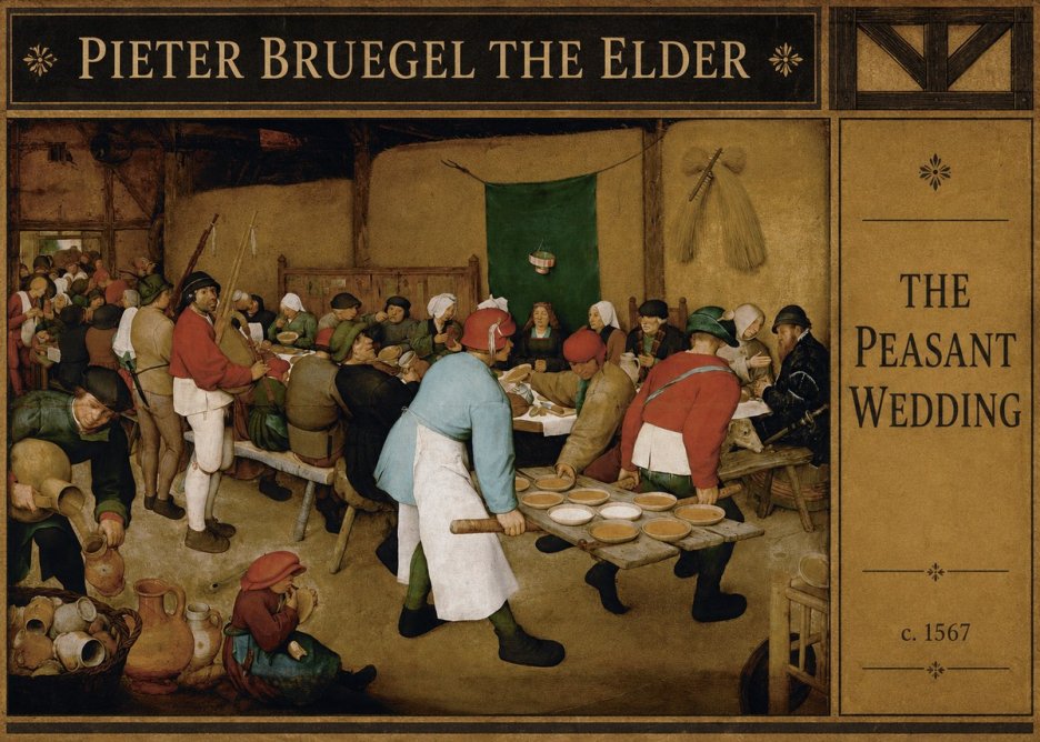 Pieter Bruegel The Peasant Wedding IV No4 - Affiche