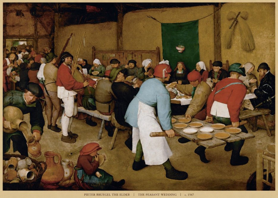 Pieter Bruegel The Peasant Wedding IV No6 - Affiche