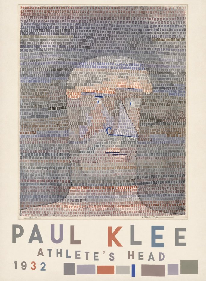 Paul Klee Athlete's Head No5 - Affiche
