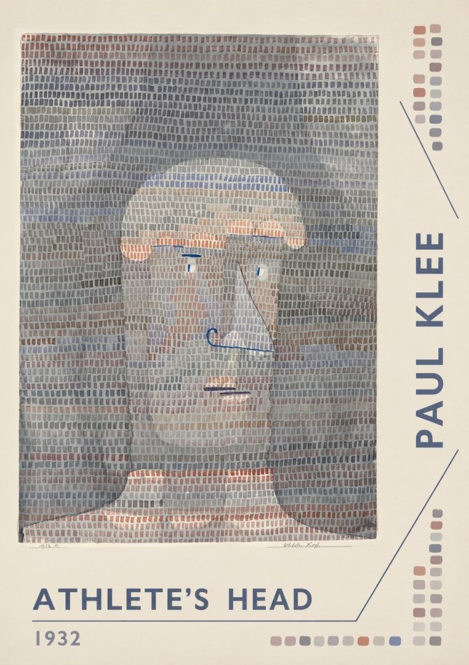 Paul Klee Athlete's Head No6 - Affiche