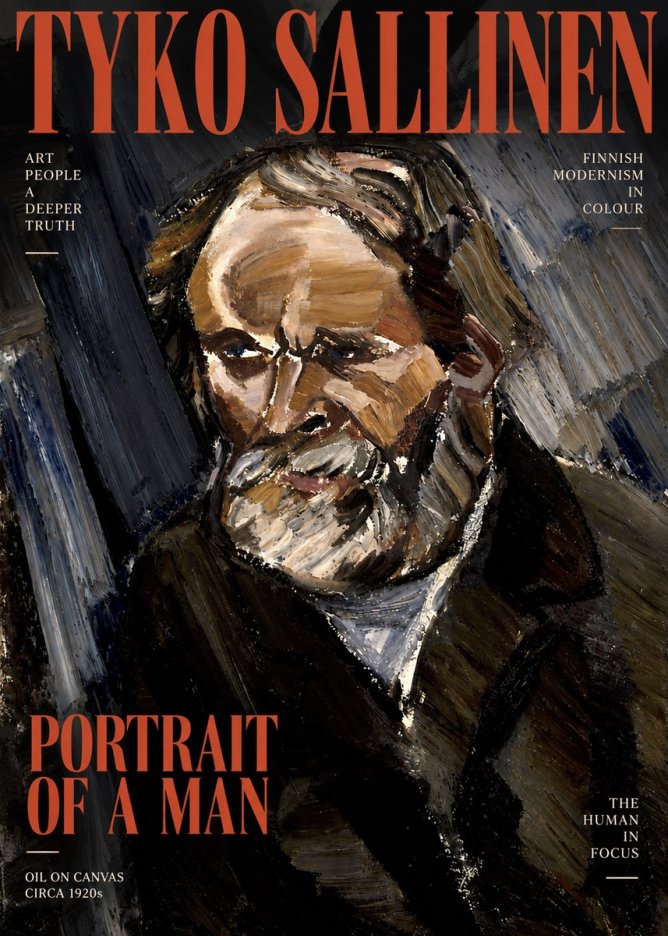 Tyko Sallinen Portrait of a Man III No2 - Affiche