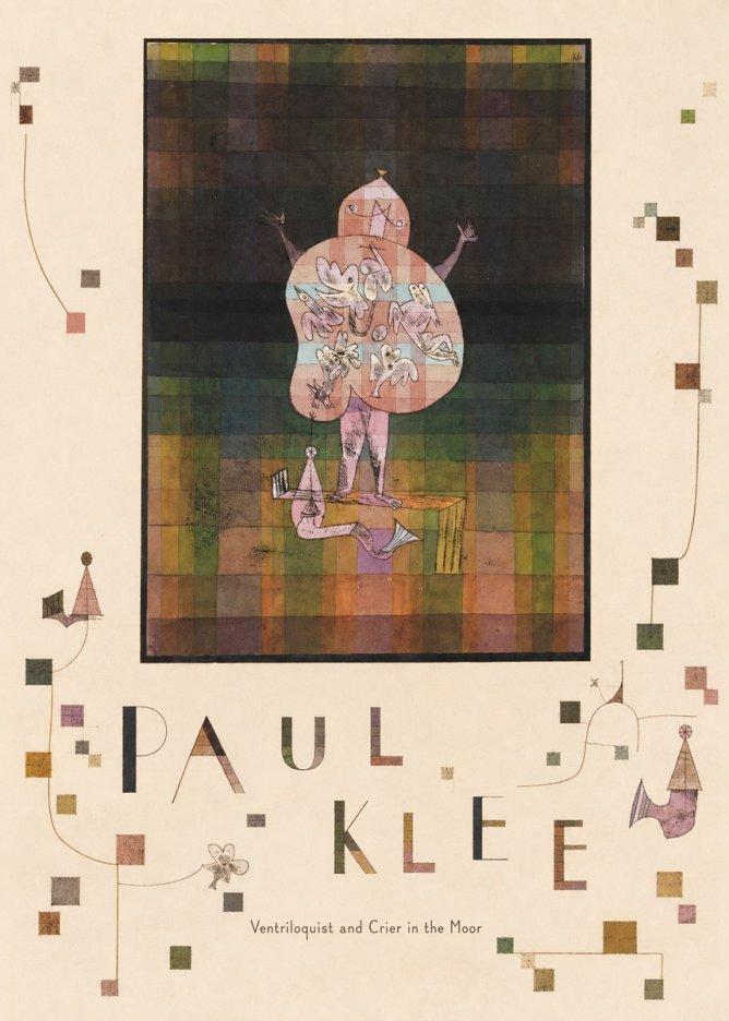 Paul Klee Ventriloquist and Crier in the Moor No6 - Affiche