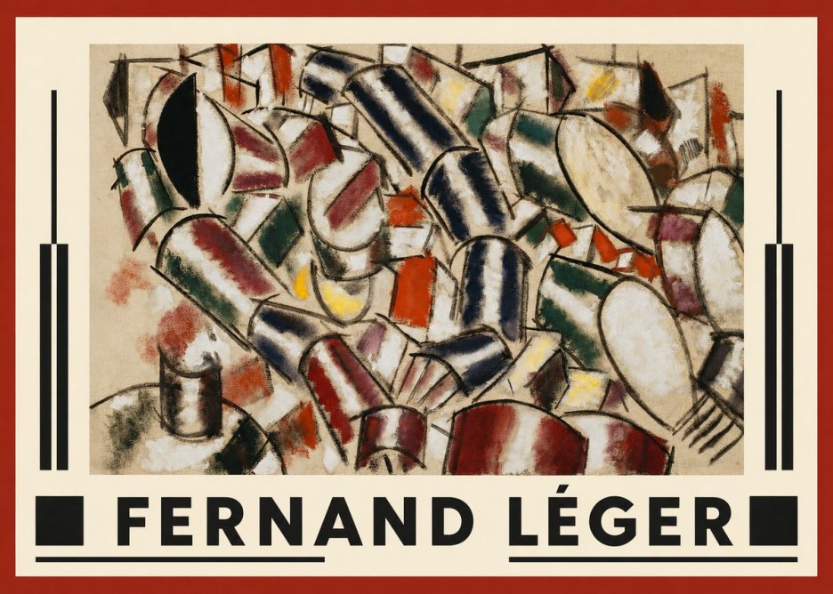 Fernand Léger Contraste De Formes No1 - Affiche