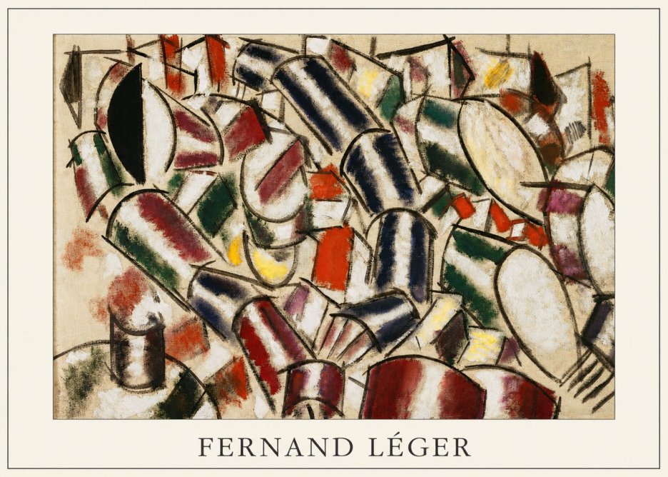 Fernand Léger Contraste De Formes No3 - Affiche