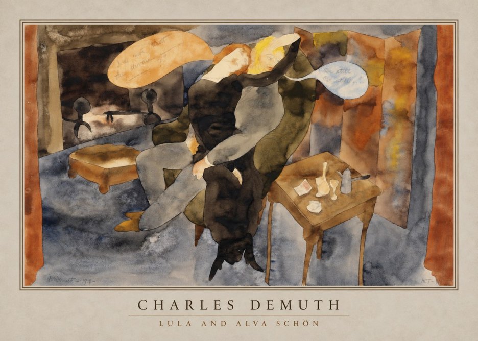 Charles Demuth Lula and Alva Schön No2 - Affiche