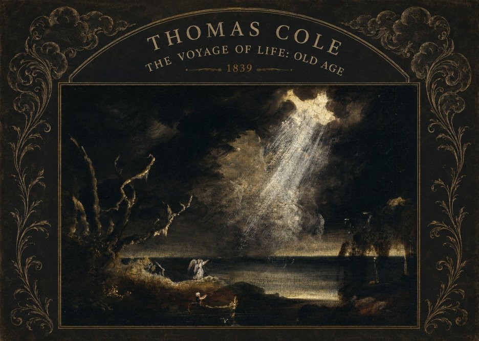 Thomas Cole The Voyage of Life: Old Age I No3 - Affiche