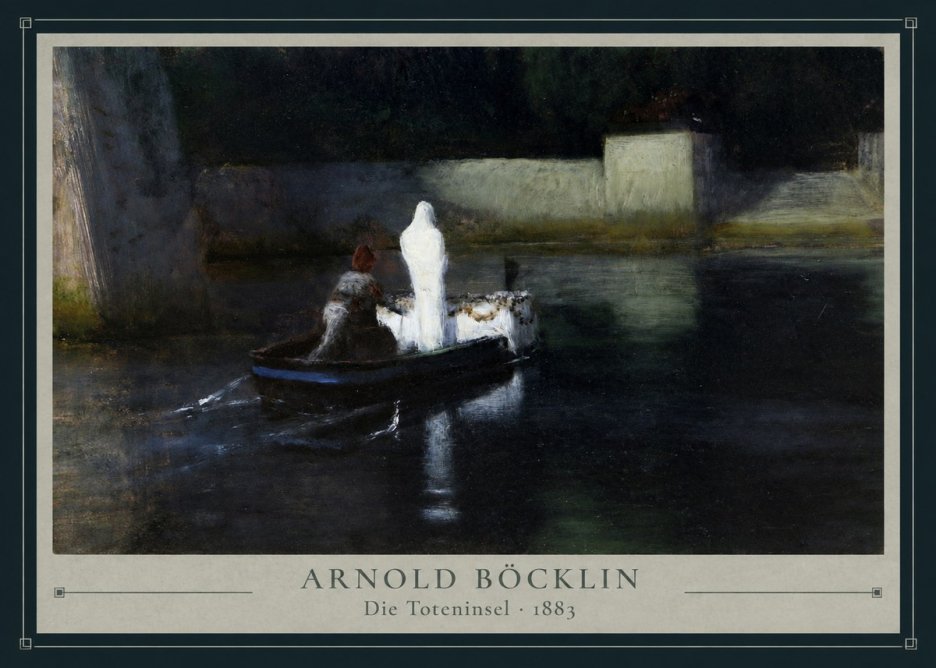 Arnold Böcklin Die Toteninsel III No3 - Affiche