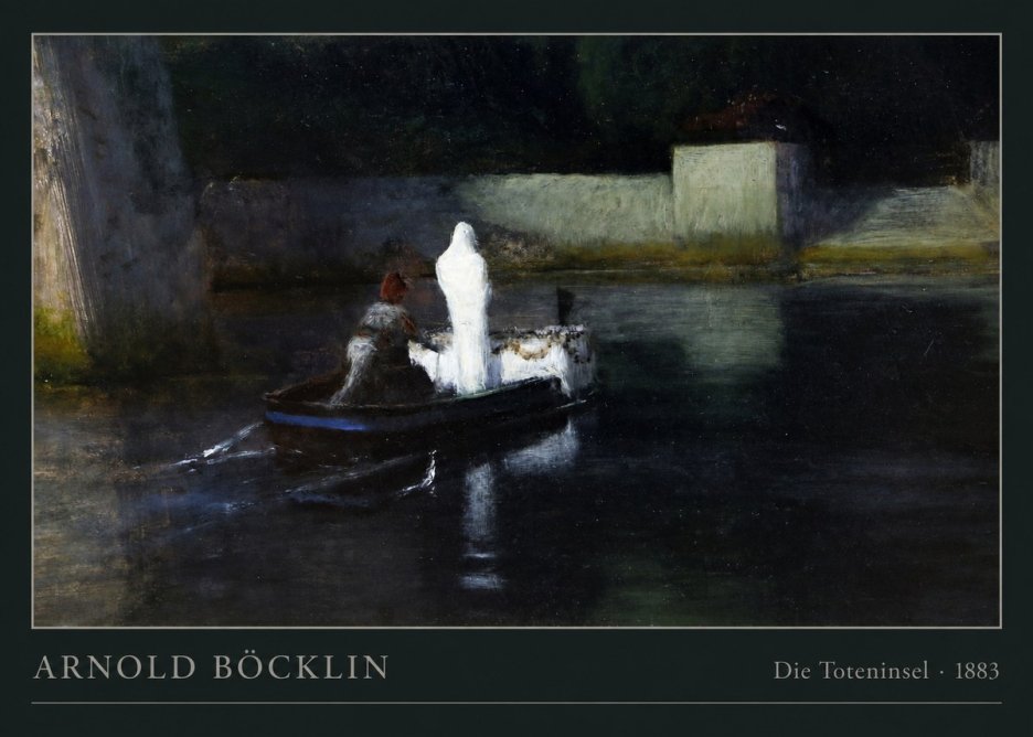 Arnold Böcklin Die Toteninsel III No4 - Affiche