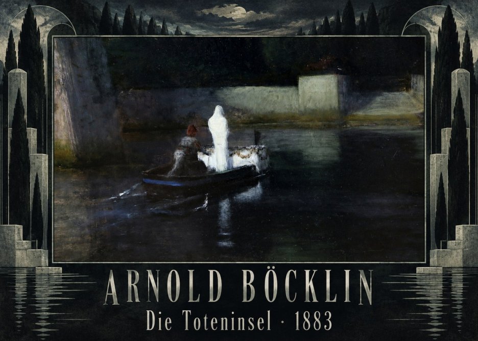 Arnold Böcklin Die Toteninsel III No5 - Affiche