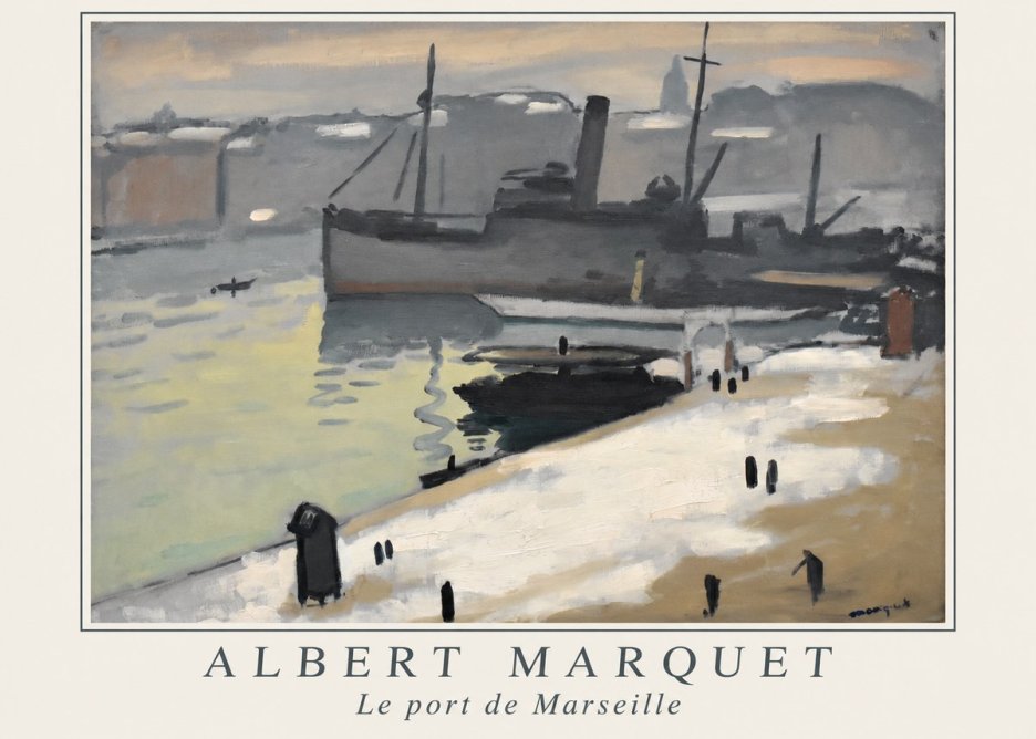 Albert Marquet Le Port De Marseille I No1 - Affiche