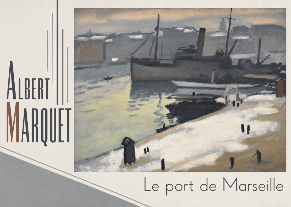 Albert Marquet Le Port De Marseille I No4 - Affiche