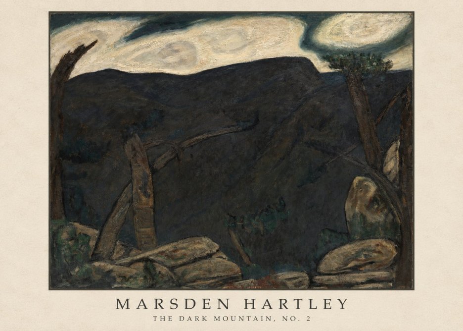 Marsden Hartley The Dark Mountain, No. 2 No4 - Affiche