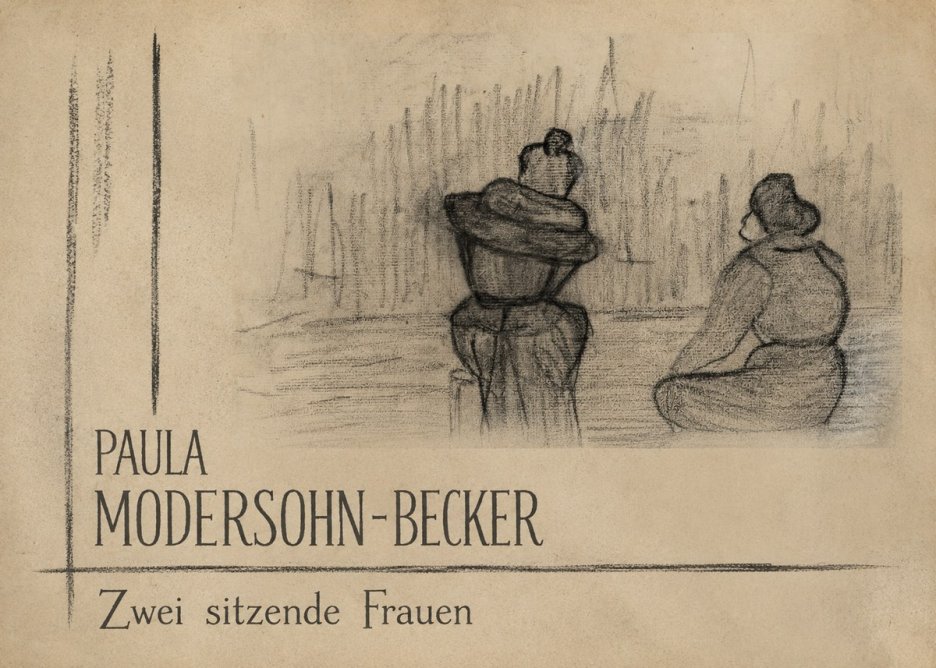Paula Modersohn-Becker Zwei Sitzende Frauen No2 - Affiche