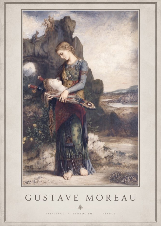 Gustave Moreau Salome with the Head of John the Baptist No3 - Affiche