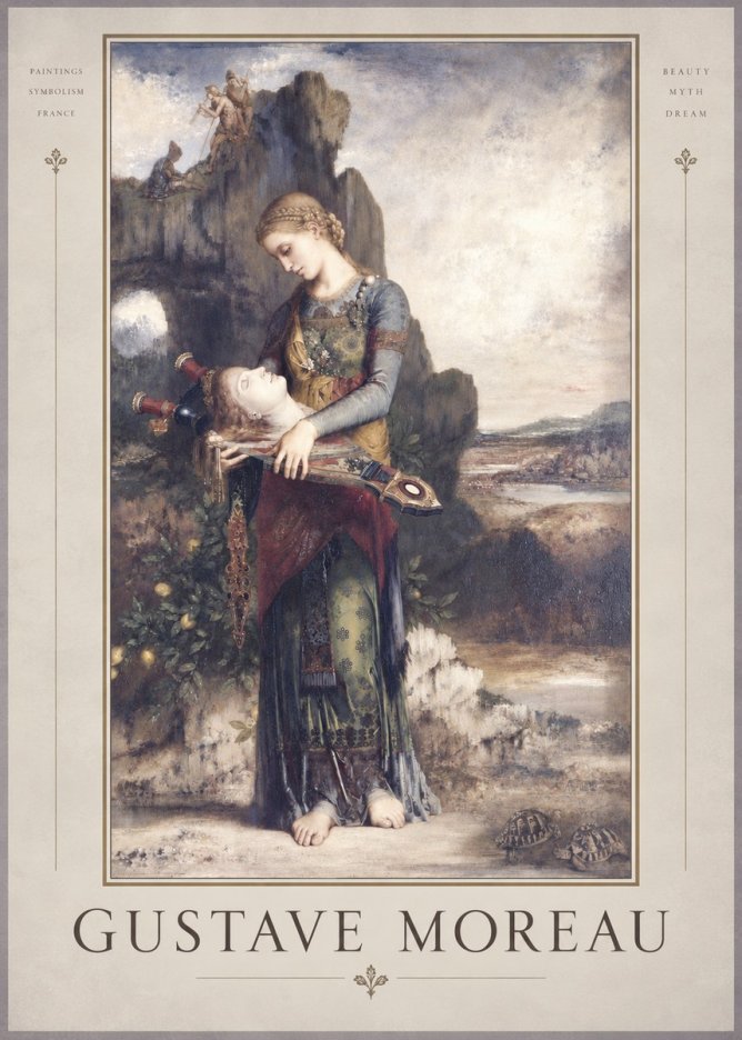 Gustave Moreau Salome with the Head of John the Baptist No4 - Affiche